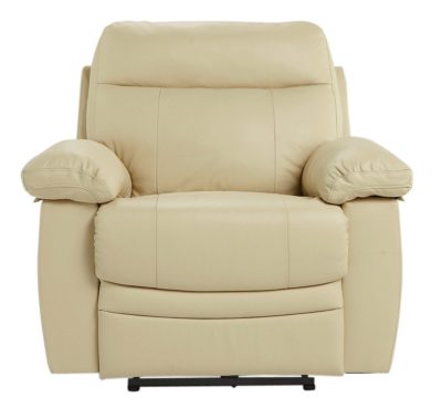 Collection - New Paolo Power - Recliner Chair - Ivory